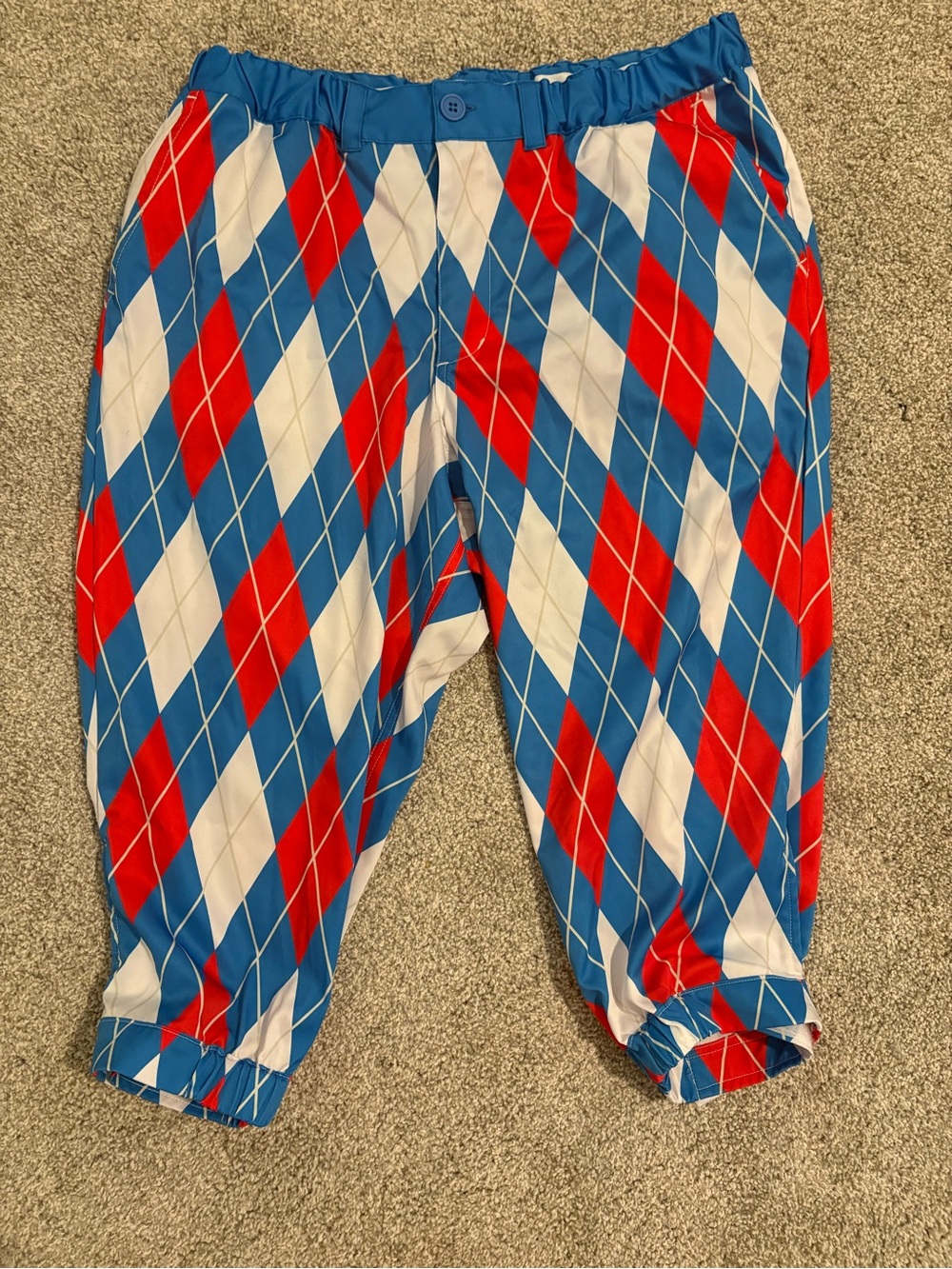 Tipsy Elves Red, Blue & White Argyle Golf Knickers